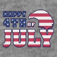 Happy 4th Of July Eagle American Women's V-Neck T-Shirt