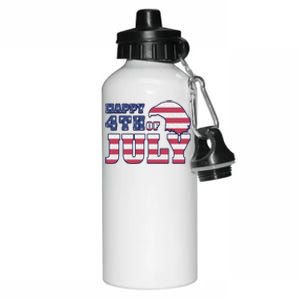 Happy 4th Of July Eagle American Aluminum Water Bottle