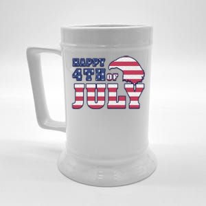 Happy 4th Of July Eagle American Beer Stein