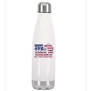 Happy 4th Of July Eagle American Stainless Steel Insulated Water Bottle