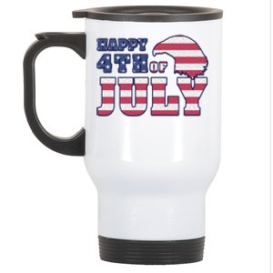 Happy 4th Of July Eagle American Stainless Steel Travel Mug