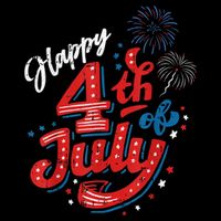 Happy 4th Of July Cool Independence Day Patriotic American 7-Panel Snapback Hat
