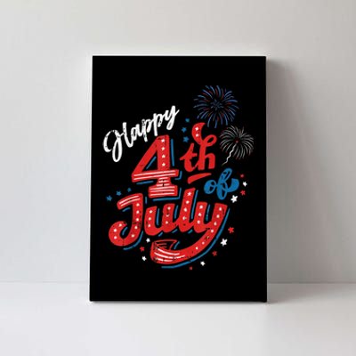 Happy 4th Of July Cool Independence Day Patriotic American Canvas