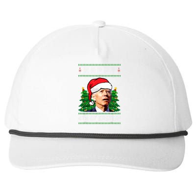 Happy 4th Of Easter Funny Joe Biden Political Ugly Christmas Snapback Five-Panel Rope Hat