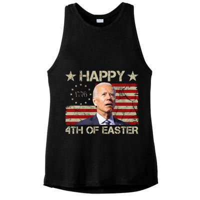 Happy 4th Of Easter Funny Usa Anti Biden Ladies PosiCharge Tri-Blend Wicking Tank