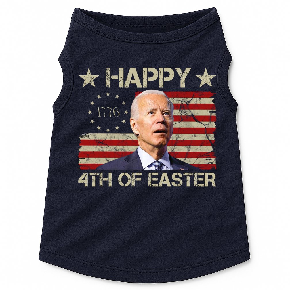 Happy 4th Of Easter Funny Usa Anti Biden Doggie Tank