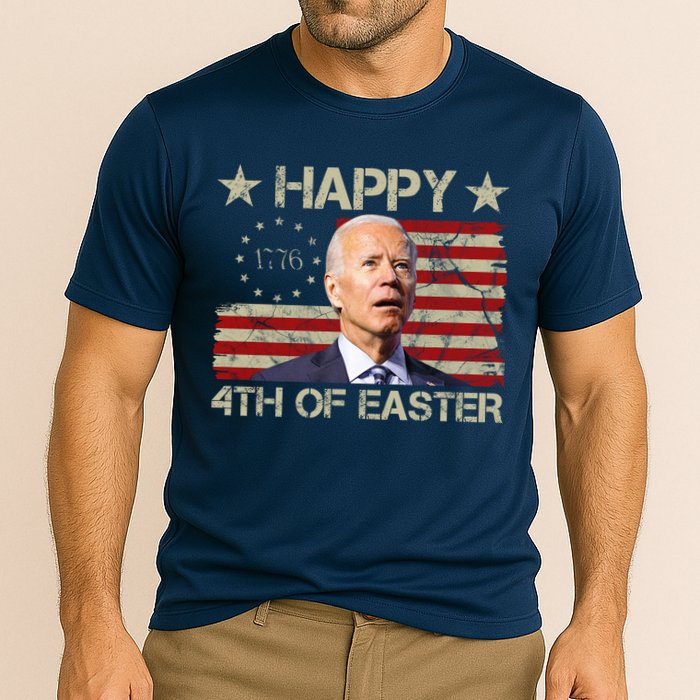 Happy 4th Of Easter Funny Usa Anti Biden Cooling Performance Crew T-Shirt