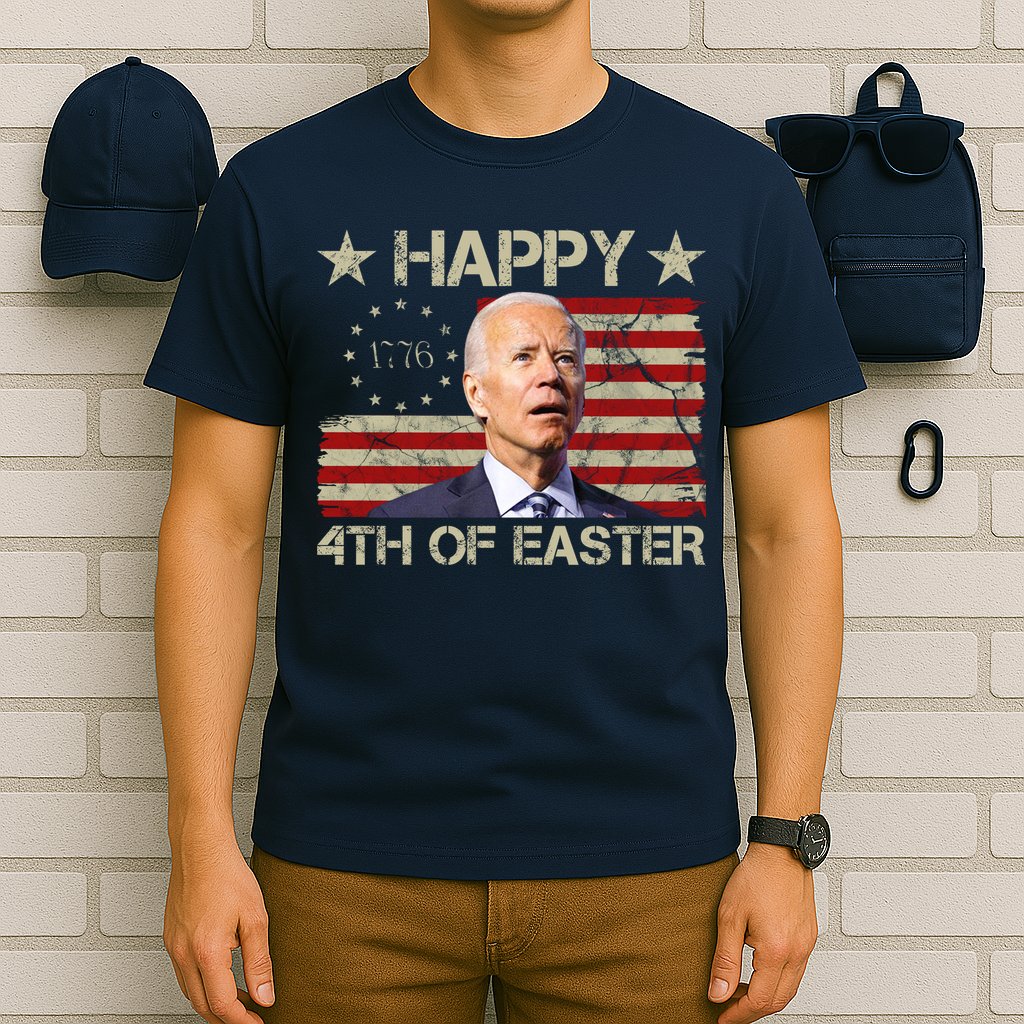 Happy 4th Of Easter Funny Usa Anti Biden T-Shirt