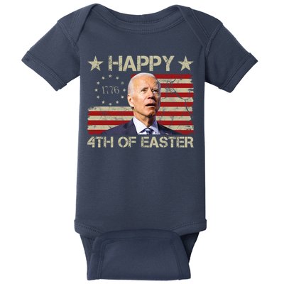 Happy 4th Of Easter Funny Usa Anti Biden Baby Bodysuit