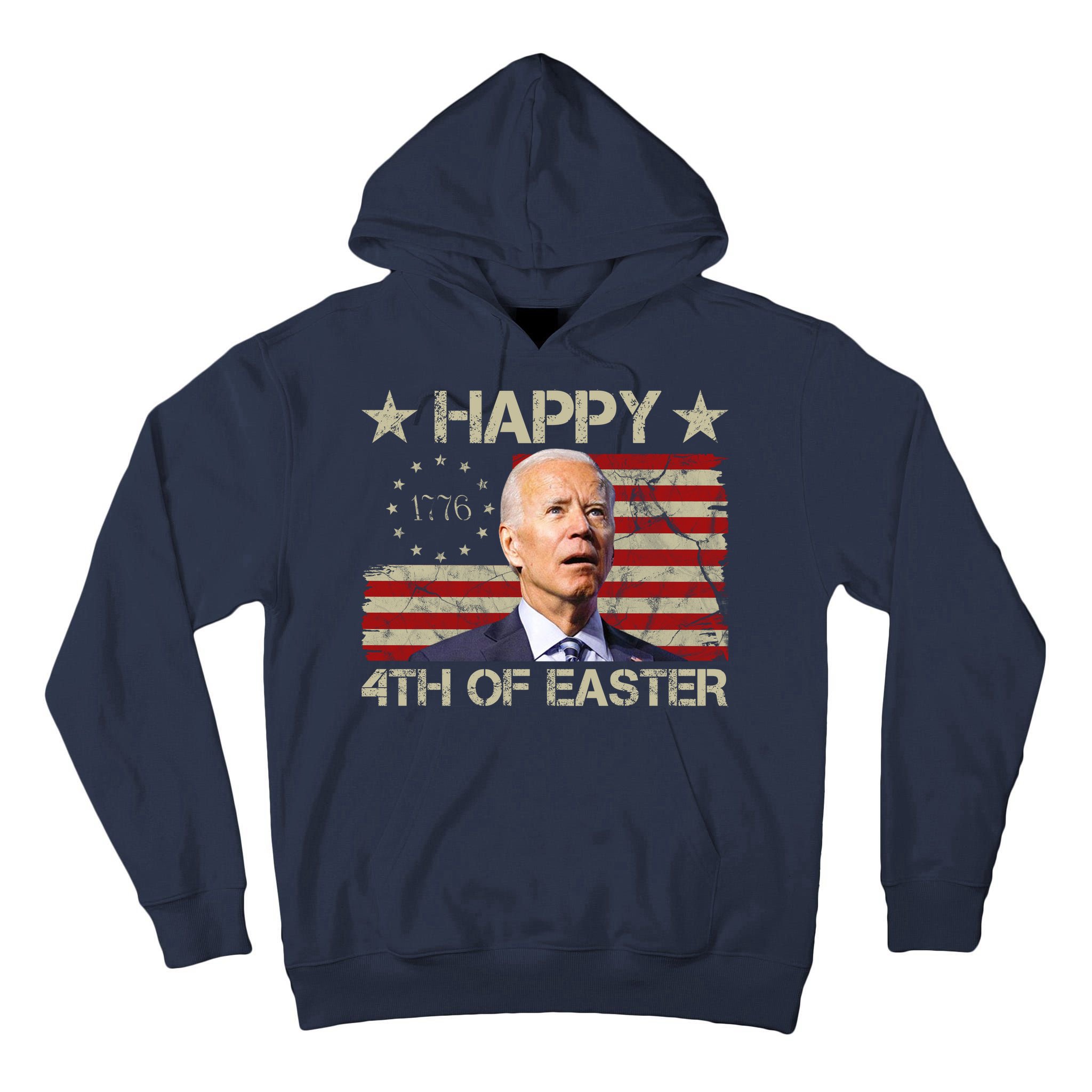 Happy 4th Of Easter Funny Usa Anti Biden Tall Hoodie