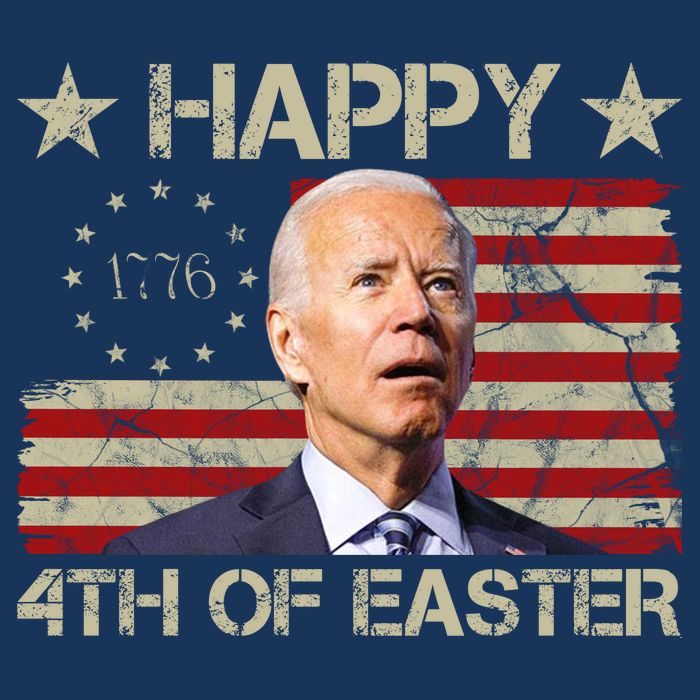 Happy 4th Of Easter Funny Usa Anti Biden Tank Top
