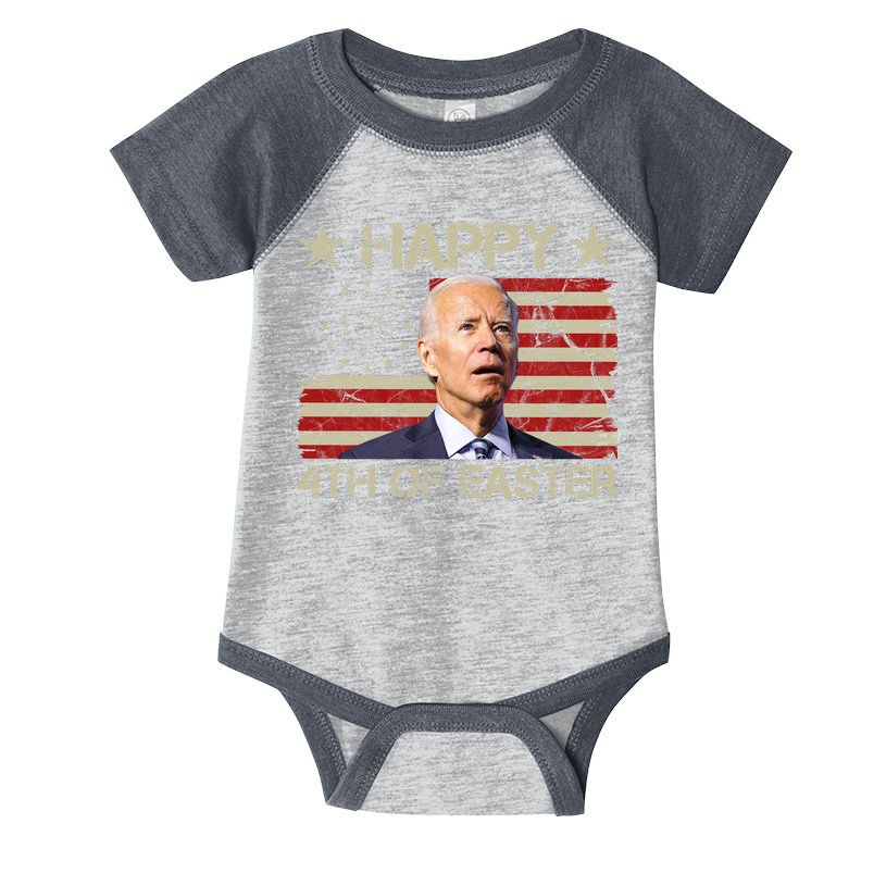 Happy 4th Of Easter Funny Usa Anti Biden Infant Baby Jersey Bodysuit