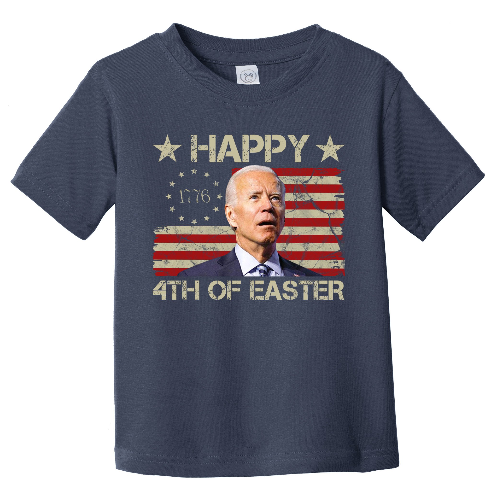 Happy 4th Of Easter Funny Usa Anti Biden Toddler T-Shirt