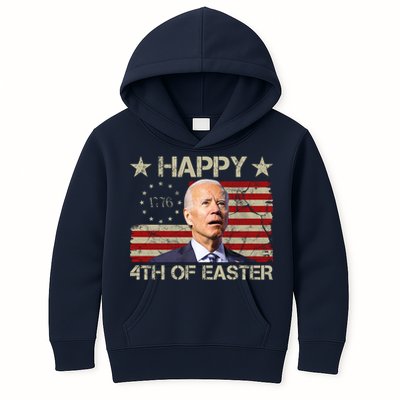 Happy 4th Of Easter Funny Usa Anti Biden Kids Hoodie