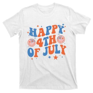 Happy 4th Of July Patriotic American US Flag 4th Of July T-Shirt