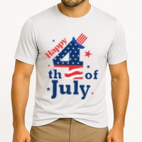 Happy 4th Of July Patriotic American Us Flag Cooling Performance Crew T-Shirt