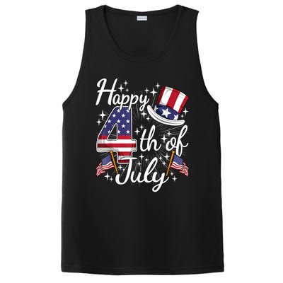 Happy 4th Of July Forth Of July PosiCharge Competitor Tank