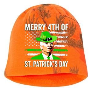 Happy 4th Of July St Patricks Day Joe Biden Funny Kati - Camo Knit Beanie