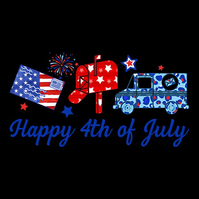 Happy 4th Of July Postal Worker 16 in Basic Backpack