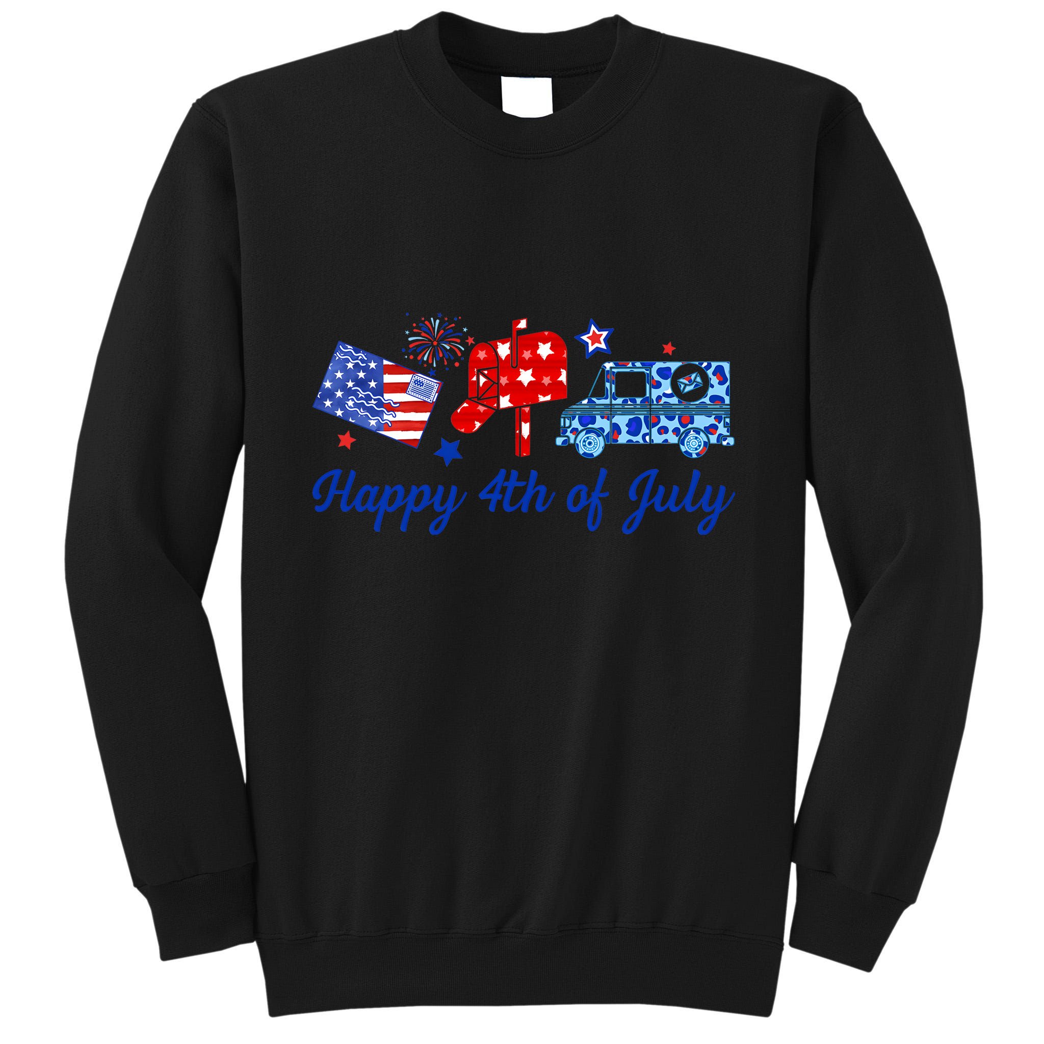 Happy 4th Of July Postal Worker Tall Sweatshirt