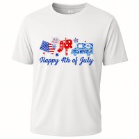 Happy 4th Of July Postal Worker Cooling Performance Crew T-Shirt
