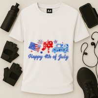 Happy 4th Of July Postal Worker Cooling Performance Crew T-Shirt