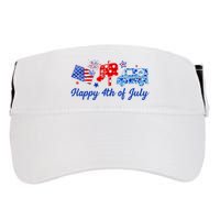 Happy 4th Of July Postal Worker Adult Drive Performance Visor