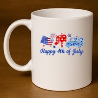 Happy 4th Of July Postal Worker 11oz C Handle Ceramic Mug