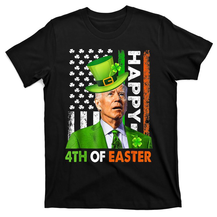 Happy 4th Of Easter Joe Biden St Patricks Day Leprechaun T-Shirt