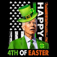 Happy 4th Of Easter Joe Biden St Patricks Day Leprechaun 7-Panel Snapback Hat