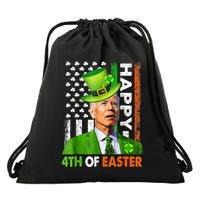 Happy 4th Of Easter Joe Biden St Patricks Day Leprechaun Drawstring Bag