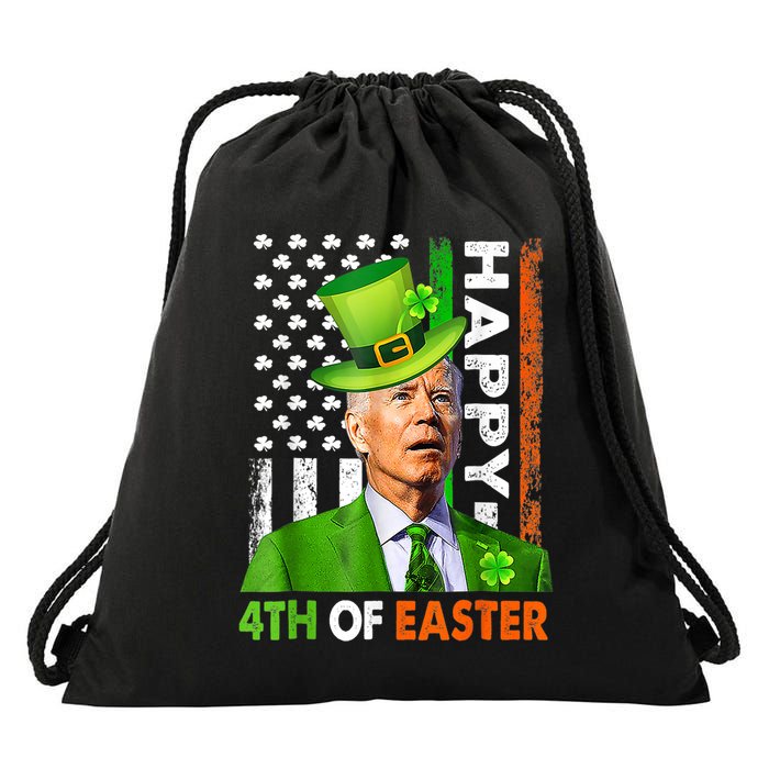 Happy 4th Of Easter Joe Biden St Patricks Day Leprechaun Drawstring Bag