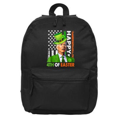 Happy 4th Of Easter Joe Biden St Patricks Day Leprechaun 16 in Basic Backpack