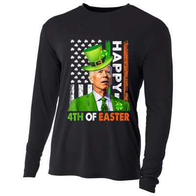 Happy 4th Of Easter Joe Biden St Patricks Day Leprechaun Cooling Performance Long Sleeve Crew
