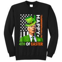 Happy 4th Of Easter Joe Biden St Patricks Day Leprechaun Tall Sweatshirt