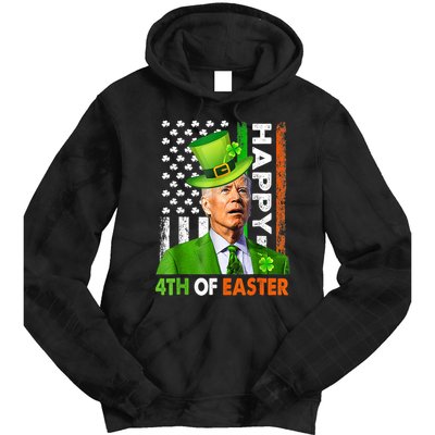 Happy 4th Of Easter Joe Biden St Patricks Day Leprechaun Tie Dye Hoodie