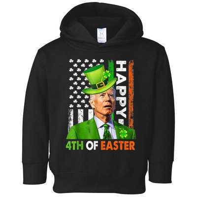 Happy 4th Of Easter Joe Biden St Patricks Day Leprechaun Toddler Hoodie