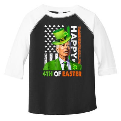 Happy 4th Of Easter Joe Biden St Patricks Day Leprechaun Toddler Fine Jersey T-Shirt
