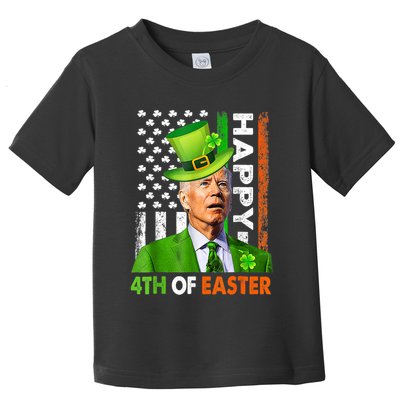 Happy 4th Of Easter Joe Biden St Patricks Day Leprechaun Toddler T-Shirt