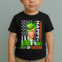 Happy 4th Of Easter Joe Biden St Patricks Day Leprechaun Toddler T-Shirt