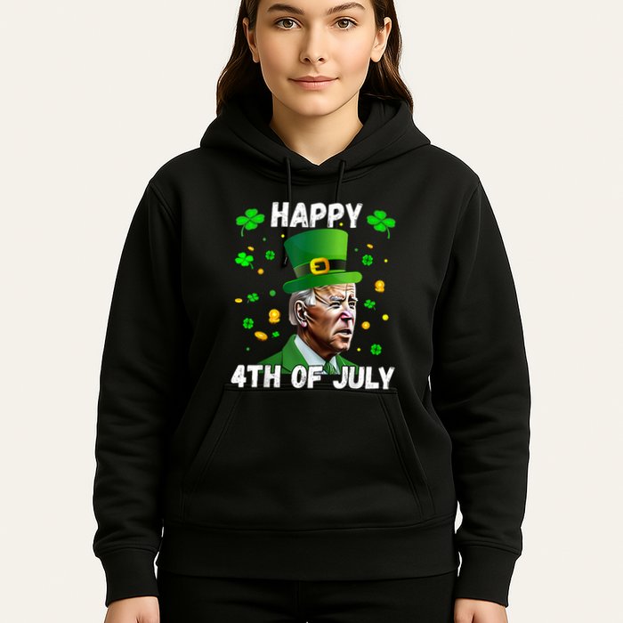 Happy 4th Of July Confused Funny Joe Biden St Patricks Day Hoodie