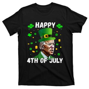 Happy 4th Of July Confused Funny Joe Biden St Patricks Day T-Shirt