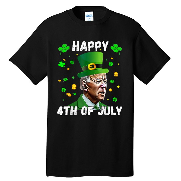 Happy 4th Of July Confused Funny Joe Biden St Patricks Day Tall T-Shirt