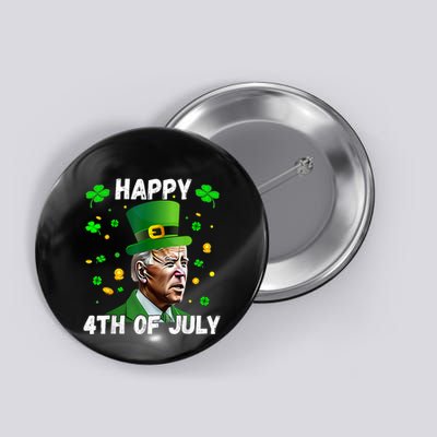 Happy 4th Of July Confused Funny Joe Biden St Patricks Day Button