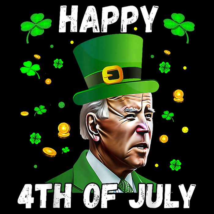 Happy 4th Of July Confused Funny Joe Biden St Patricks Day Bucket Hat