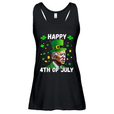 Happy 4th Of July Confused Funny Joe Biden St Patricks Day Ladies Essential Flowy Tank
