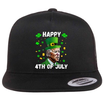 Happy 4th Of July Confused Funny Joe Biden St Patricks Day Flatbill Hat