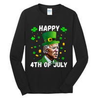 Happy 4th Of July Confused Funny Joe Biden St Patricks Day Tall Long Sleeve T-Shirt