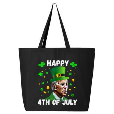 Happy 4th Of July Confused Funny Joe Biden St Patricks Day 25L Jumbo Tote