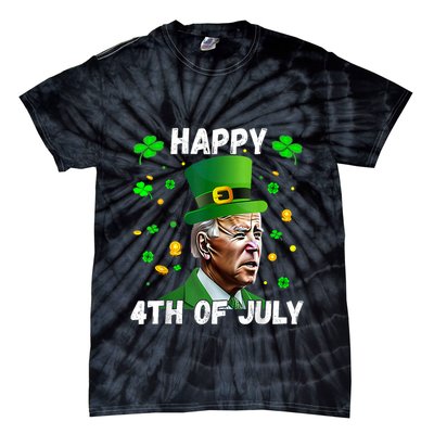 Happy 4th Of July Confused Funny Joe Biden St Patricks Day Tie-Dye T-Shirt